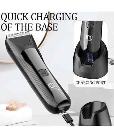 Professional USB Hair Clippers for Men & Women - Washable Trimmer with LCD Display - Buy Online on GoSupps.com