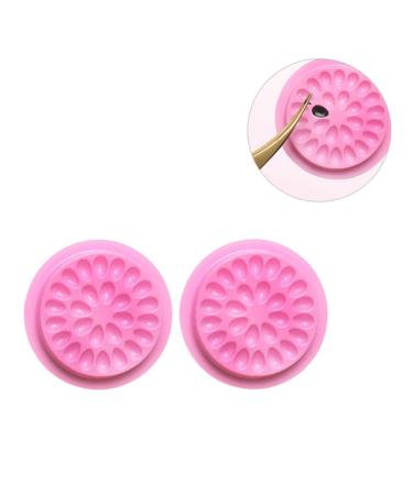 Minkissy 20-Pack Disposable Eyelash Adhesive Holders - Transparent Plastic for Easy Application & No Loss - Buy Online on GoSupps.com