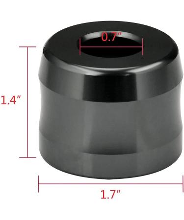 Linkidea 2 Pack Safety Razor Stand, 0.7 Opening Dia, Aluminum Alloy Men's Shaving Stand - Dark Grey - Buy Online on GoSupps.com