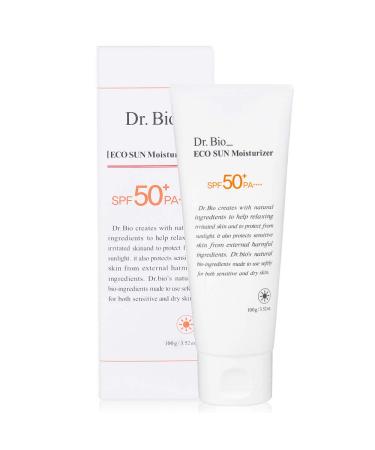 Dr.Bio ECO SUN Moisturizer SPF 50+ PA++++ | Korean SunScreen for Face & Body Broad Spectrum SPF 50 UVA/UVB Sunscreen Lotion