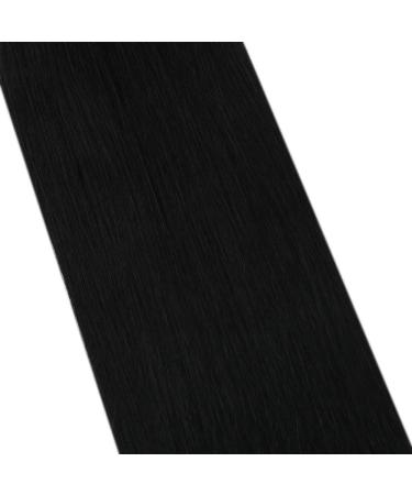 Moresoo Real Hair Keratin Bonded Black Extensions - 18 inch Pre-Bonded U-Tip #1 50g (50 Strands) - Remy Human Hair Extensions - Buy Online on GoSupps.com