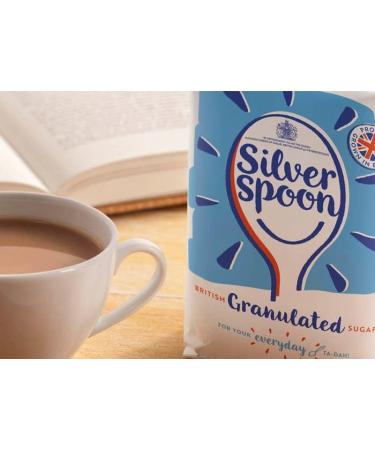 Silverspoon White Granulated Sugar| General Sweetening| British Grown Sugar| 1kg (Pack of 5) - Buy Online on GoSupps.com