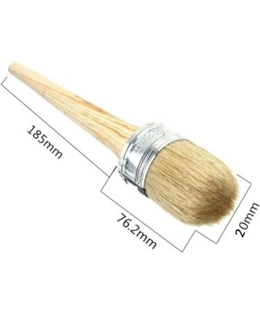 Professional Chalk and Wax Paint Brush  Round Paint Brush/DIY Painting and Waxing Tool for Folk Art  Home Dcor  Wood Projects  Furniture  Stencils | Reusable  Natural Bristles - Buy Online on GoSupps.com