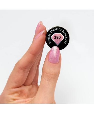 SEMILAC 390 Spark of Bare Love Nail UV Gel Polish | Long Lasting and Easy to Apply | Soak off UV/Led | Perfect for Home and Professional Manicure and Pedicure 7 ml - Buy Online on GoSupps.com