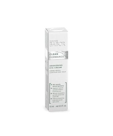 BABOR Cleanformance Awakening Eye Cream with Hyaluronic Acid - Dark Circles, Puffy Eyes & Bags - Clean Beauty, Vegan - Buy Online on GoSupps.com