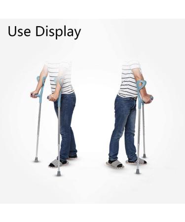Forearm Crutches Adjustable Aluminum Alloy Cane Height Adjustable Forearm Crutch Assistance Stability Elbow for Disabled Elderly Walking Aid Lightweight Lightweight Arm Crutch Warm - Buy Online on GoSupps.com