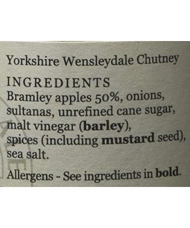 Rosebud Yorkshire Wensleydale Chutney - Bramley Apple, Sultanas & Spices - 198g Jar | Vegetarian & Vegan Friendly - Buy Online on GoSupps.com