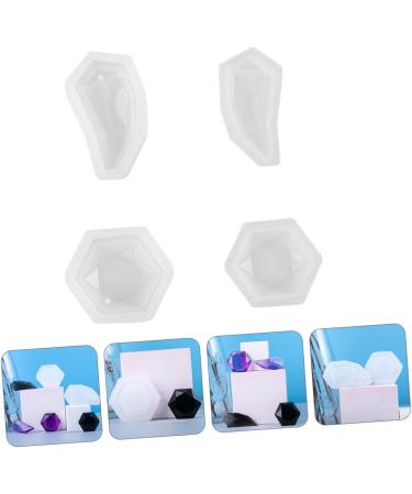 STOBOK 12 Pcs Pendant Mold Silicone Molds Keychain Pendant Epoxy Mold Jewel Silicone Mold Accessories Gem Whitex3pcs 5.5X3CMx3pcs - Buy Online on GoSupps.com