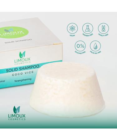 Solid Shampoo Bar for Sensitive Damaged & Color-Treated Hair - Vegan Eco-Friendly Moisturizing & Volumizing - 2.65 oz Paraben Free Zero Waste Up to 60 Uses - Buy Online on GoSupps.com