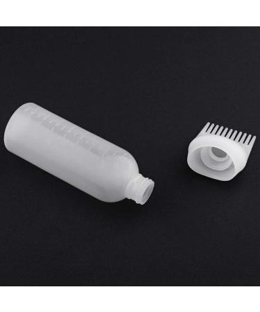 RIYAN Hair Dye Bottle Plastic Bottle Applicator Dispensing Salon Hair Coloring Dyeing Hairdressing Dye Tool White 120Ml - Buy Online on GoSupps.com