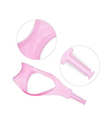 3PCS 3 in 1 Eyelash Mascara Shield Guard & Comb Applicator | Pink & Blue Eyelash Curlers | Perfect Makeup Tool for International Shipping - Buy Online on GoSupps.com