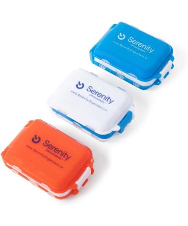Travel Pill Organizer - 8 Compartment Portable Case for Medications & Bandages | Essential Travel Accessory - Buy Online on GoSupps.com