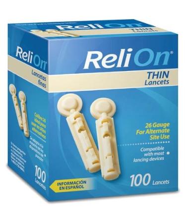ReliOn Thin Lancets 100 Count