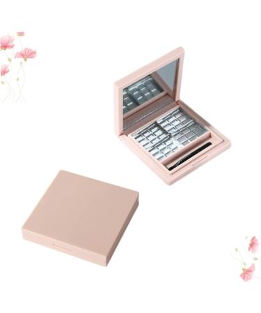 WOONEKY 2pcs Empty Eyeshadow Dish Empty Compact Eyeshadow Square Highlighters Makeup Highlighter Pink - Buy Online on GoSupps.com