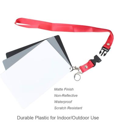 Foto&Tech Waterproof 18% Grey Card White Balance Exposure Photography Set - DSLR Calibration Checker for Video, Digital, Film - 5x7 Inch - Buy Online on GoSupps.com