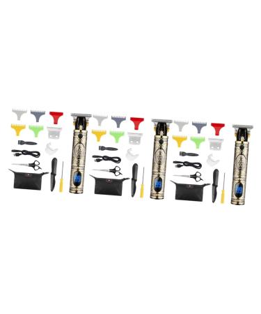 FRCOLOR Beard Trimmer 3 Sets Electric Clippers T9 Oil Head Stainless Steel Mens Trimmer