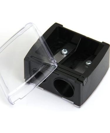 Black Eyeliner Sharpener Makeup Pencil Sharpener Dual Holes Eye Pencil Sharpener with Cover Portable Cosmetic Pencil Sharpeners for Eyebrow Eyeliner Pencil Makeup Tools Accessories - Buy Online on GoSupps.com