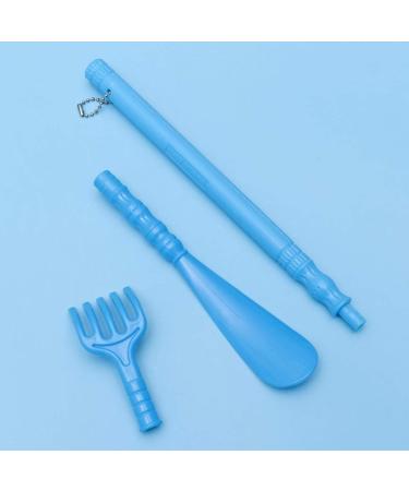 Blue Long Handle Back Scratcher & Shoe Horn - Itching Relief & Body Massager | International Shipping - Buy Online on GoSupps.com
