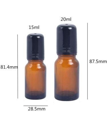 XD Essential Oils Roll-On Glass Bottles - 15ml Etheric Oil Liquid Containers for E-commerce | Shop Internationally - Buy Online on GoSupps.com