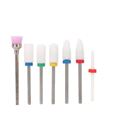 7pcs Electric Nail Drill Set - Tungsten Steel Grinding Heads & Storage Box for Manicure - Perfect for Professional & At-Home Use - Buy Online on GoSupps.com