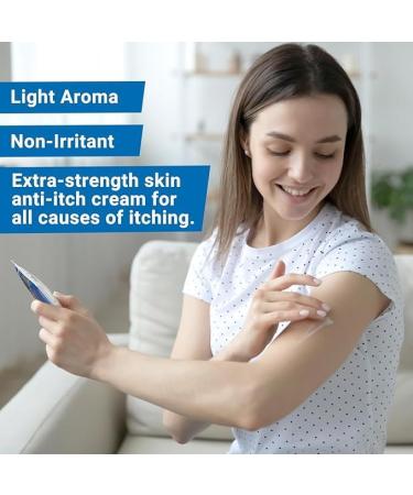 Anti Itch Soothing Cream Extra Strength Skin Itch Relief Ointment for Full Body Itching Caused by Seasonal Changes Dermatitis Eczema Rash Psoriasis Hives Bug&Mosquito Bites Poison Ivy 1.76 oz - Buy Online on GoSupps.com