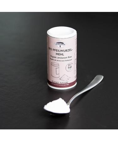 Buy Planet Nature Organic Arrowroot Flour 100g Premium Gluten-Free Cooking Ingredient for Healthy Recipes | International Shipping Available - Buy Online on GoSupps.com