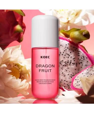 Koec Dragon Fruit Perfume 50ml Body & Hair Fragrance Mist Women Men Eau De Toilette Spray Perfume Body Mist Spray Travel Size (Dragon Fruit) - Buy Online on GoSupps.com