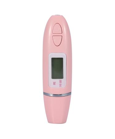 Facial Skin Tester 2 Colors Digital LCD Display Precision Skin Sensor Tester Facial Moisturizing Water Oil Analyzer(Pink)
