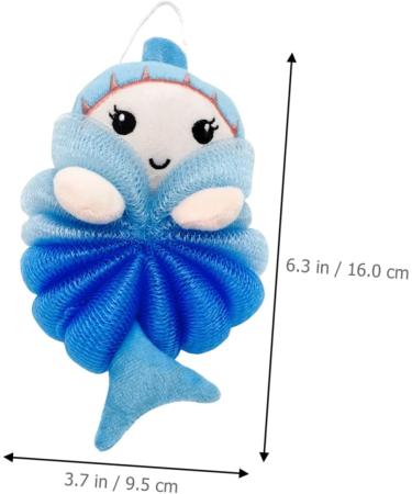 NOLITOY 6 Pcs Kids Bath Balls - Exfoliating Mesh Brush & Sponge Set | Cute Bath Scrubber for Children - Ideal for Newborns & Toddlers - Buy Online on GoSupps.com