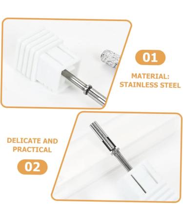 Housoutil Manicure tools supplies nails drill shank bearing cuticle nail drill bit polishing drill bits portable Nail supplies nail polish heads polishing head nail nail polish - Buy Online on GoSupps.com