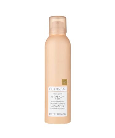 Kristin Ess Hair Rose Gold Temporary Tint - Pastel Pink Hair Color Spray for Blonde or Light Hair  Washable  Temporary Hair Dye  7 fl oz 7 Fl Oz (Pack of 1)