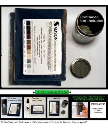 Original Samson Hair Building Fibers - Dark Brown 50g Refill | Suitable for All Brands | Boost Your Hair Volume Worldwide - Buy Online on GoSupps.com