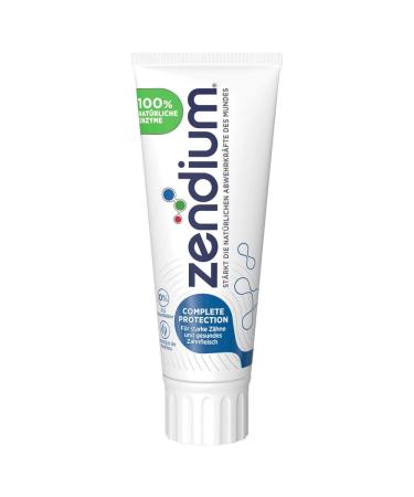 Zendium Toothpaste Complete Protection (with mild flavors and bio-science formula with proteins and enzymes) (1 x 75 ml) - Buy Online on GoSupps.com