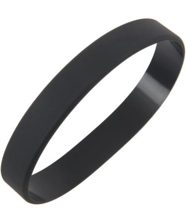 Dawafit 2X Fashion Silicone Rubber Bracelet - Elasticity Wristband Cuff Bangle in Black for Men & Women | International Shipping Available - Buy Online on GoSupps.com