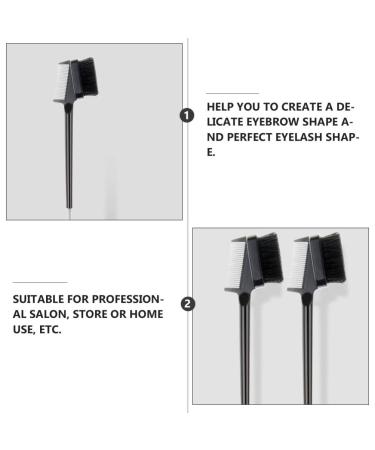 Buy Lurrose Double-Head Eyebrow Comb Tool - Portable Multifunctional Makeup Brush for Women | International Shipping - Buy Online on GoSupps.com