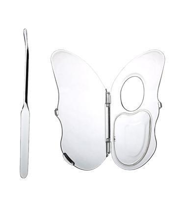 Palette de maquillage acrylique : vitrage transparent Plateau de m lange cosm tique de taille moyenne | Organisateur de fondations usage humide et sec tests de couleur stockage de make