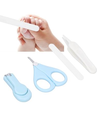 Kids Nail Set Stainless Steel Round Tweezers Prevent Accidental Injury Safe Feeding Kids Nail File Bedroom Storage Box - Buy Online on GoSupps.com