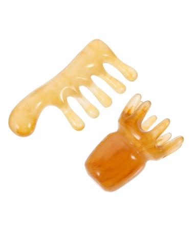 Minkissy 6-Piece Massage Comb Set | Gua Sha Tool & Wide Comb for Scalp Care Hair and Deep Fabric Massage - Buy Online on GoSupps.com