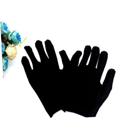 POPETPOP 12 Pairs Mens Cotton Gloves Dry Hands Gloves White Cotton Gloves Cotton Gloves for Dry Hands moisturizing Cloth Gloves Painter Gloves Gardening Gloves Finger cots Work Powder 19x10cm - Buy Online on GoSupps.com