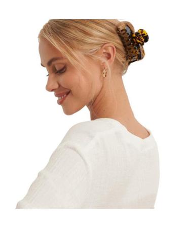 Ceetug Tortoise Celluloid Hair Claw Clips 3.3 Inch Medium - 2 PCS Set - Buy Online on GoSupps.com