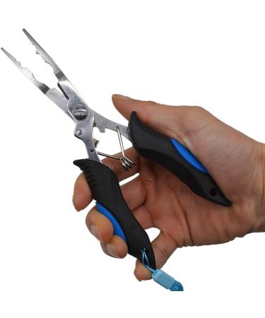 Amoygoog Stainless Steel Fishing Pliers - Multi-Tool Fishing Needle Nose Pliers with Sheath and Telescopic Lanyard - Cut Fishing Line with Ease - Buy Online on GoSupps.com