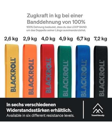 BLACKROLL Black Roll Loop Band - Yellow Extra Light Resistance Band for Fitness & Rehabilitation - Buy Online on GoSupps.com