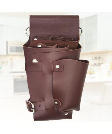 PopetPop 3-In-1 Hairdresser Tool Bag with Scissor Holder - PU Belt Organizer for Salon & Cosmetic Brushes - Buy Online on GoSupps.com