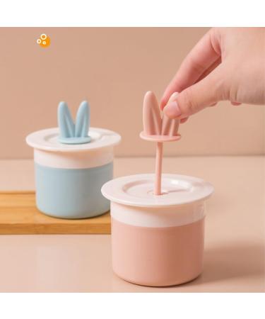 dijiusidy Face Cleaning Bubble Foamer Manual Squeeze Bubbler Foaming Cup Plastic Washable Bathroom Foam Maker Bottle Household Light Blue and White - Buy Online on GoSupps.com