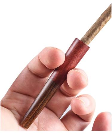 Mini Cigar Filter Holder Made of Mahogany Sturdy and Durable 2 Pack Short Cigar Holders for Men and Women Suitable for Small Size Cigars - Buy Online on GoSupps.com