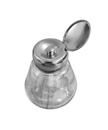 Ipetboom Glass Dispenser Liquid Dispenser Makeup Remover Dispenser Pumping Bottle Dispenser Bottle Lockable Pump Dispenser Solvent Container Pumping Container Terrariums Beauty Tool Glass