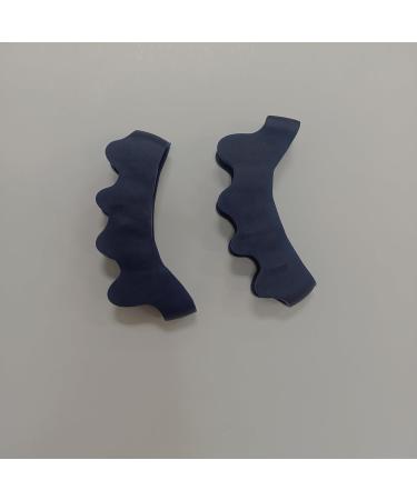 Elfstone Black Silicone Toe Spacers - Correct Toe Alignment, Bunion & Hammertoe Straighteners (1 Pair) - Buy Online on GoSupps.com