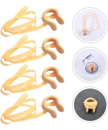 Buy Besportable Silicone Nose Clips - 4PC Swimming Accessories with Elastic Rope | Ideal Nose Protection for Swimmers - Buy Online on GoSupps.com
