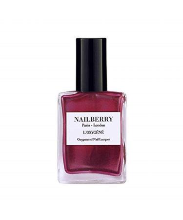 Nailberry L'Oxyg n Oxygenated Nail Lacquer | Mystique Red 15ml | Polish for a Healthier Manicure & Long Lasting Colour | 12-Free Vegan Halal Cruelty & Gluten Free