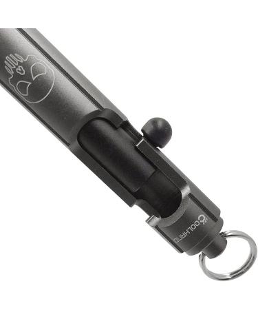 Cool Hand 4.9'' Bolt Action Pen | EDC Pocket Signature Pen | Black/Gray/Bronze Aluminum | Tactical Ballpoint Ink | Refillable | US Flag/Eagle/Skull Logo - Buy Online on GoSupps.com